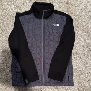 The North Face Youth Black and Dark Gray Full-Zip Jacket